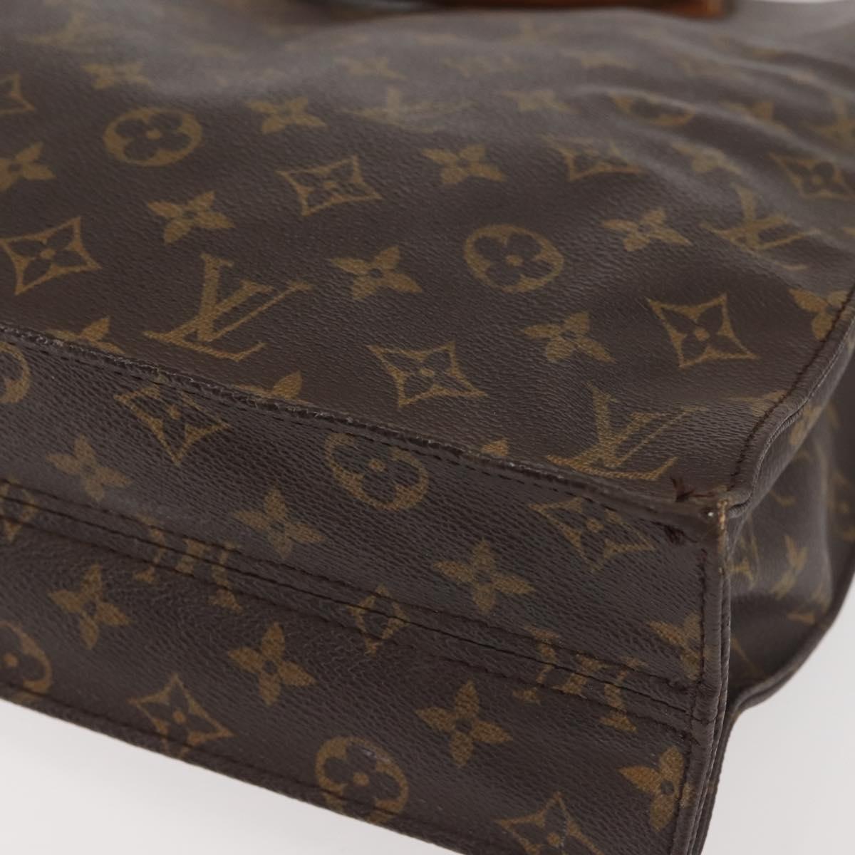 LOUIS VUITTON Monogram Sac Plat Hand Bag M51140 LV Auth ep10914