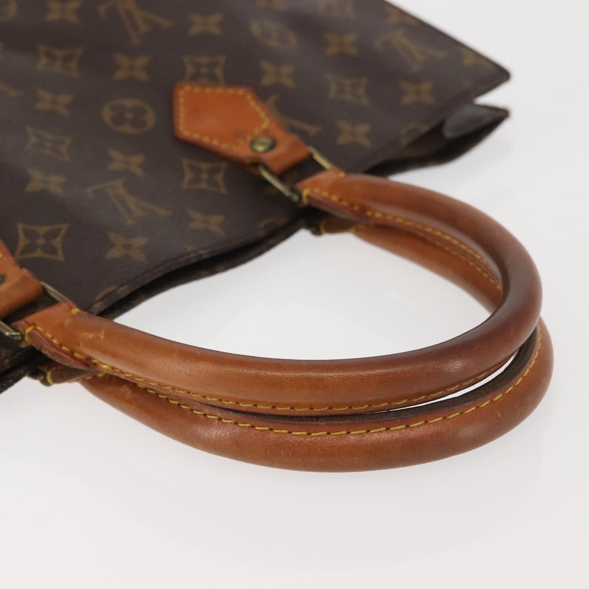 LOUIS VUITTON Monogram Sac Plat Hand Bag M51140 LV Auth ep10914
