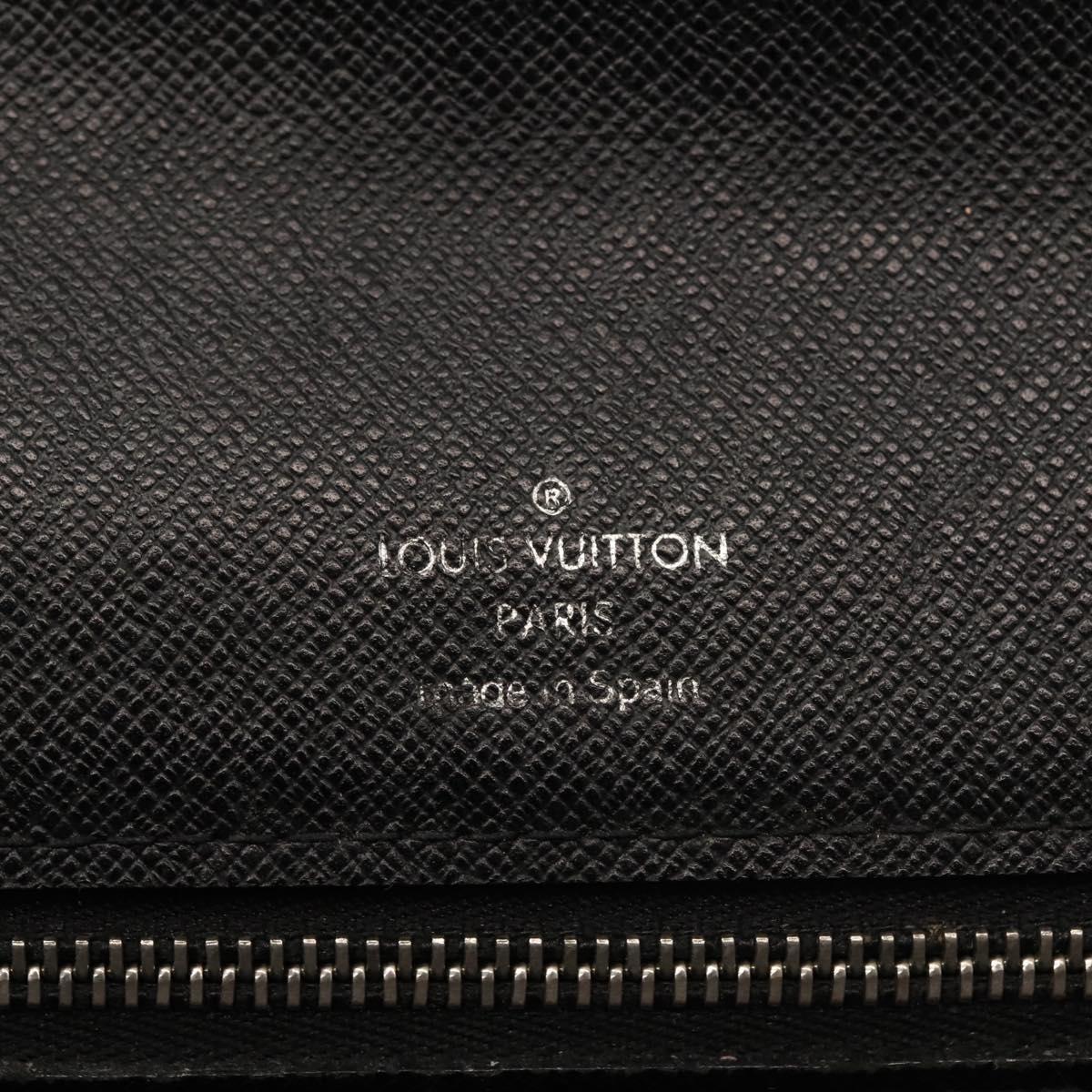 LOUIS VUITTON Taiga Selenga Clutch Bag Ardoise M30782 LV Auth ep10920