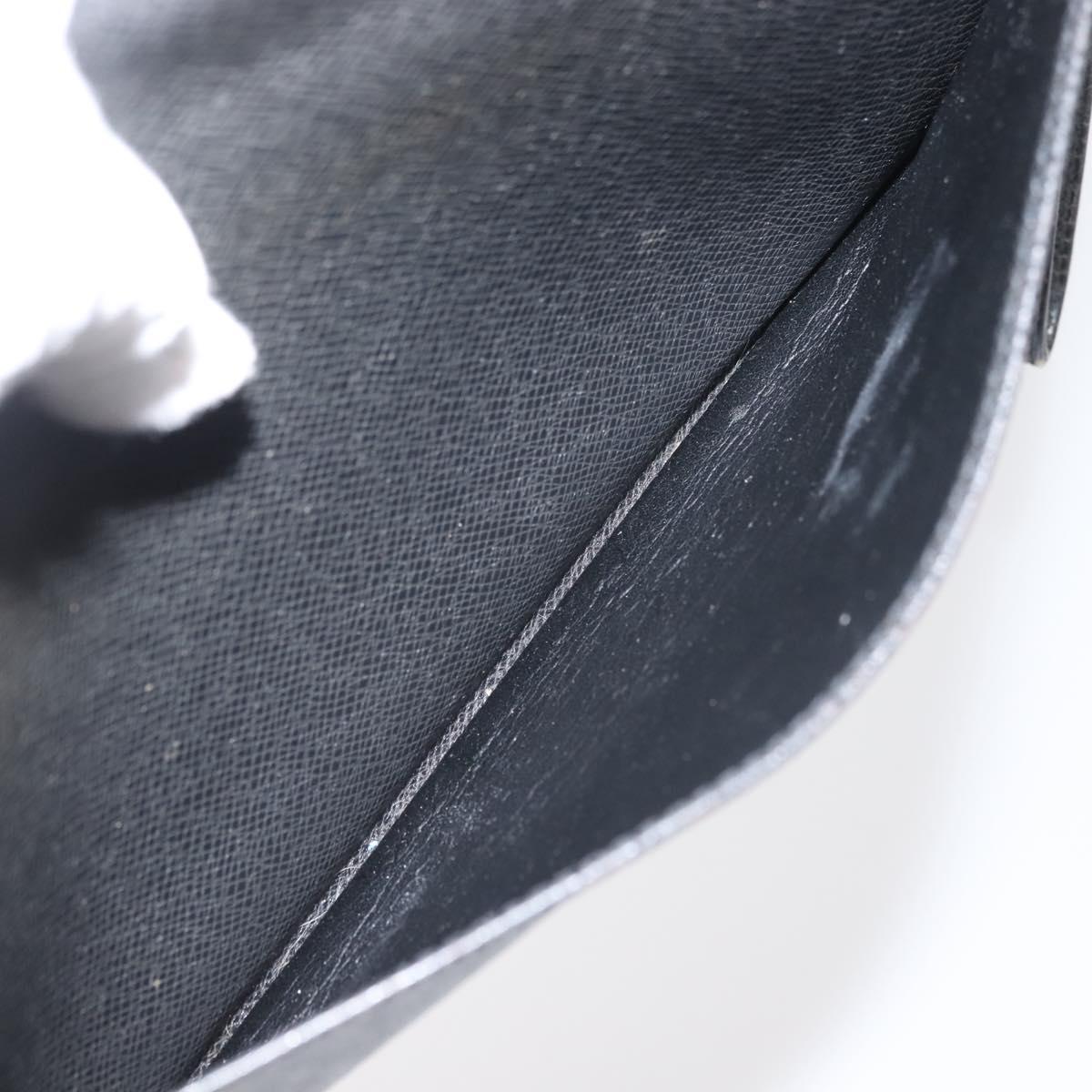 LOUIS VUITTON Taiga Selenga Clutch Bag Ardoise M30782 LV Auth ep10920