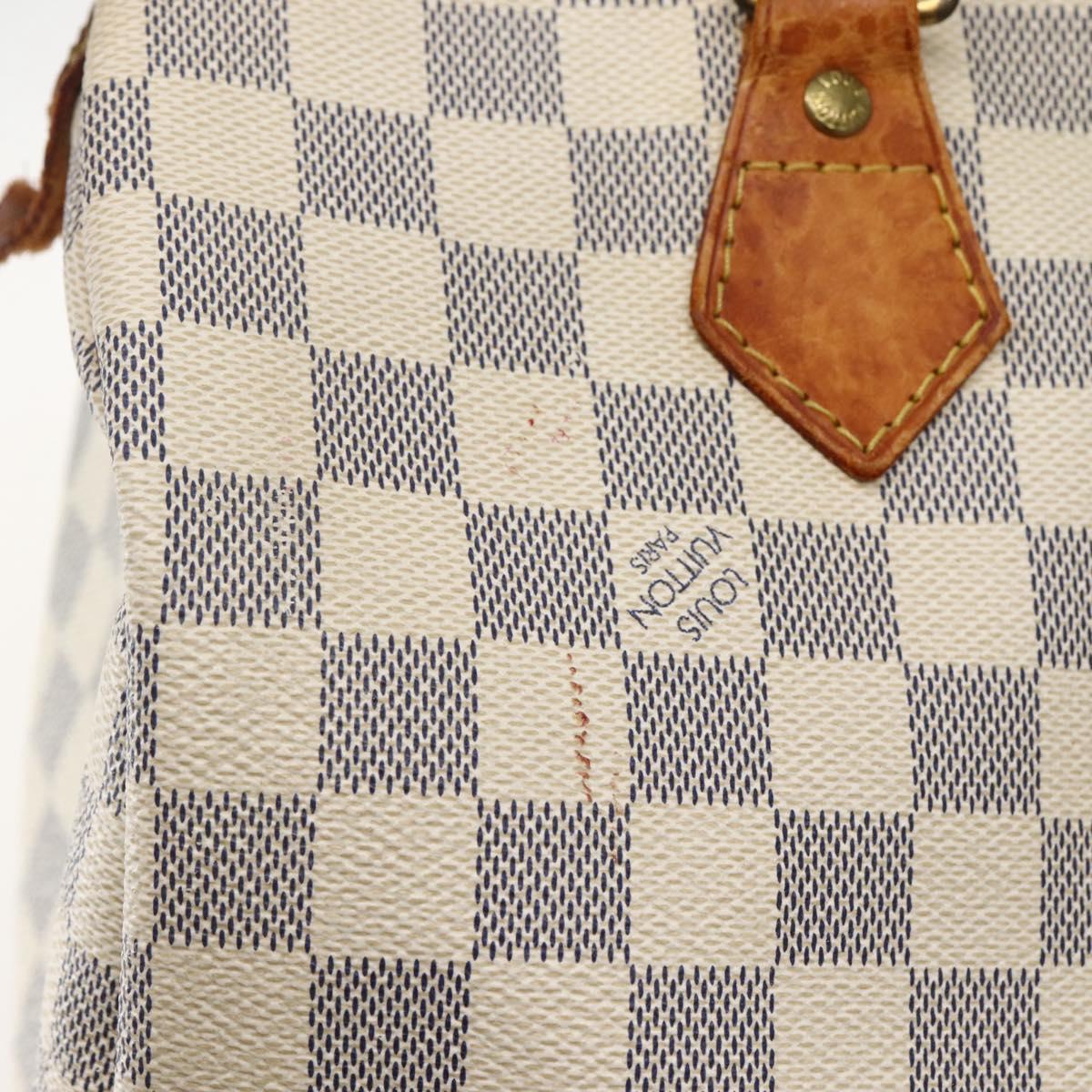 LOUIS VUITTON Damier Azur Speedy 30 Hand Bag N41533 LV Auth ep10924