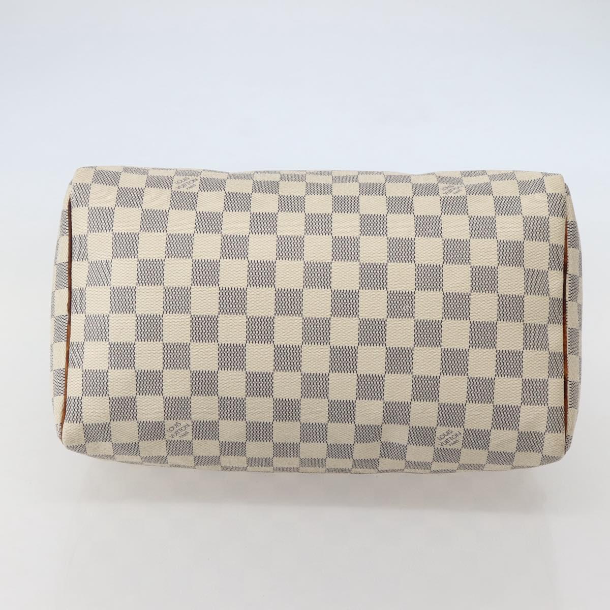 LOUIS VUITTON Damier Azur Speedy 30 Hand Bag N41533 LV Auth ep10924