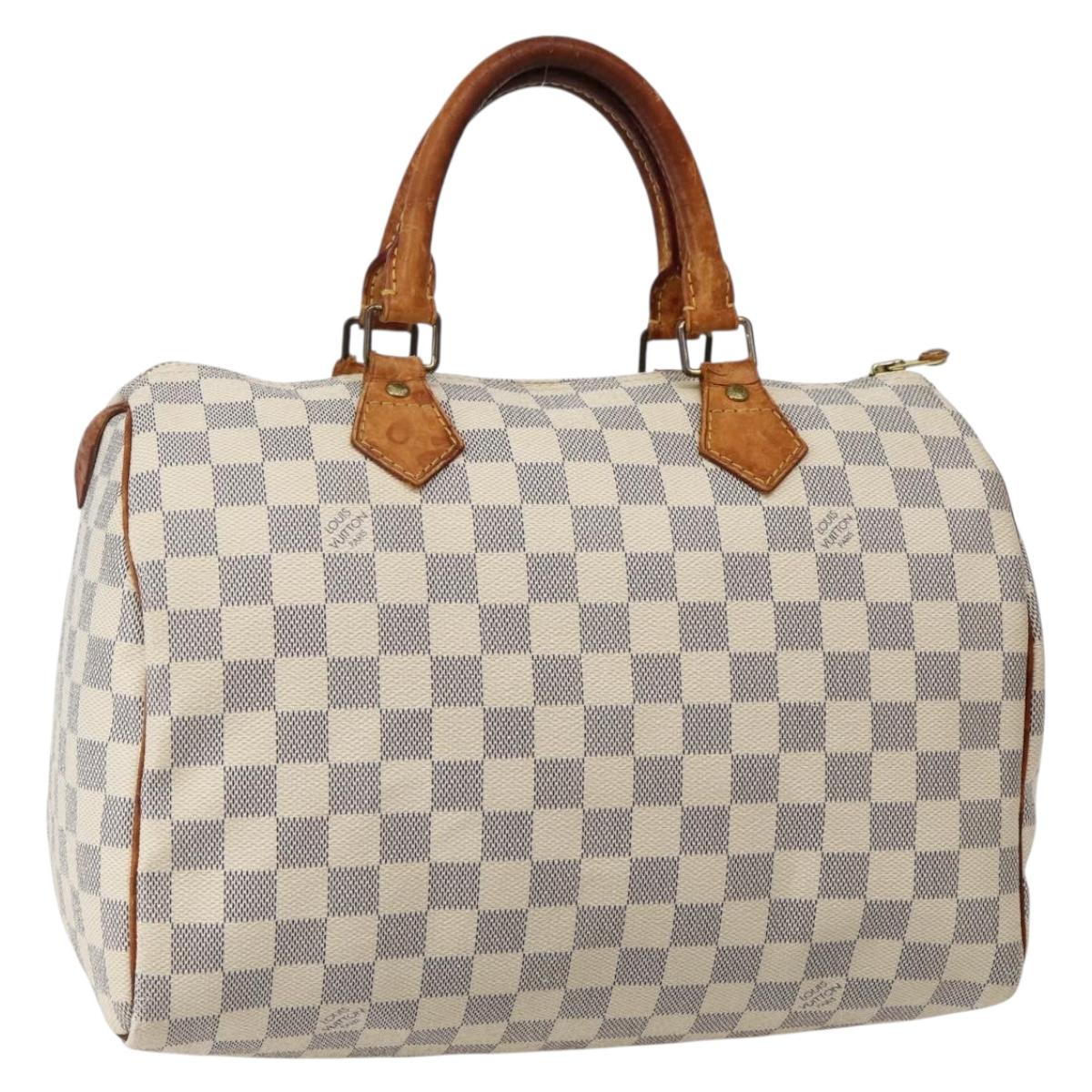 LOUIS VUITTON Damier Azur Speedy 30 Hand Bag N41533 LV Auth ep10924