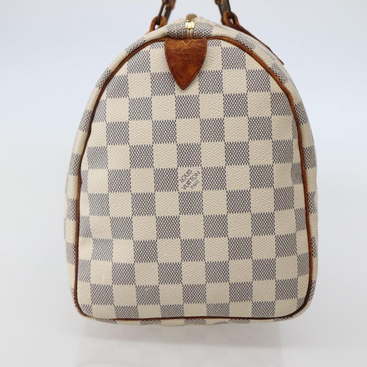 LOUIS VUITTON Damier Azur Speedy 30 Hand Bag N41533 LV Auth ep10924
