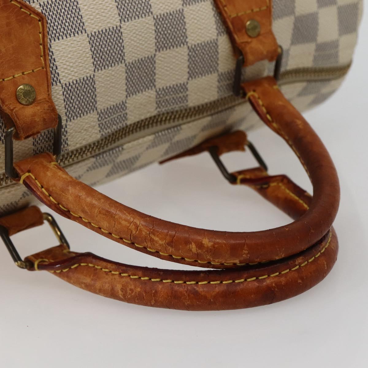 LOUIS VUITTON Damier Azur Speedy 30 Hand Bag N41533 LV Auth ep10924