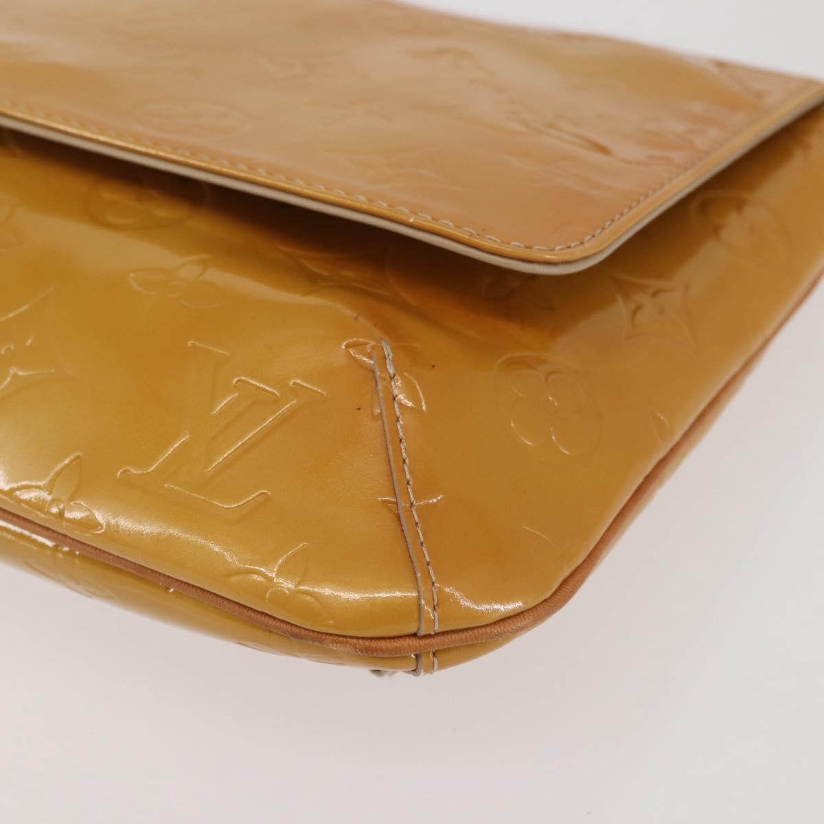 LOUIS VUITTON Monogram Vernis Thompson Street Bag Beige M91301 LV Auth ep10926