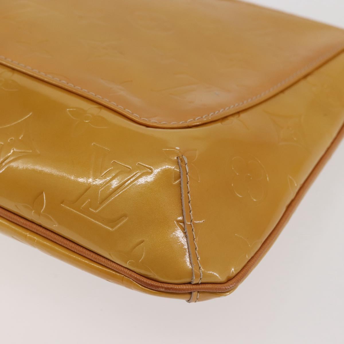 LOUIS VUITTON Monogram Vernis Thompson Street Bag Beige M91301 LV Auth ep10926