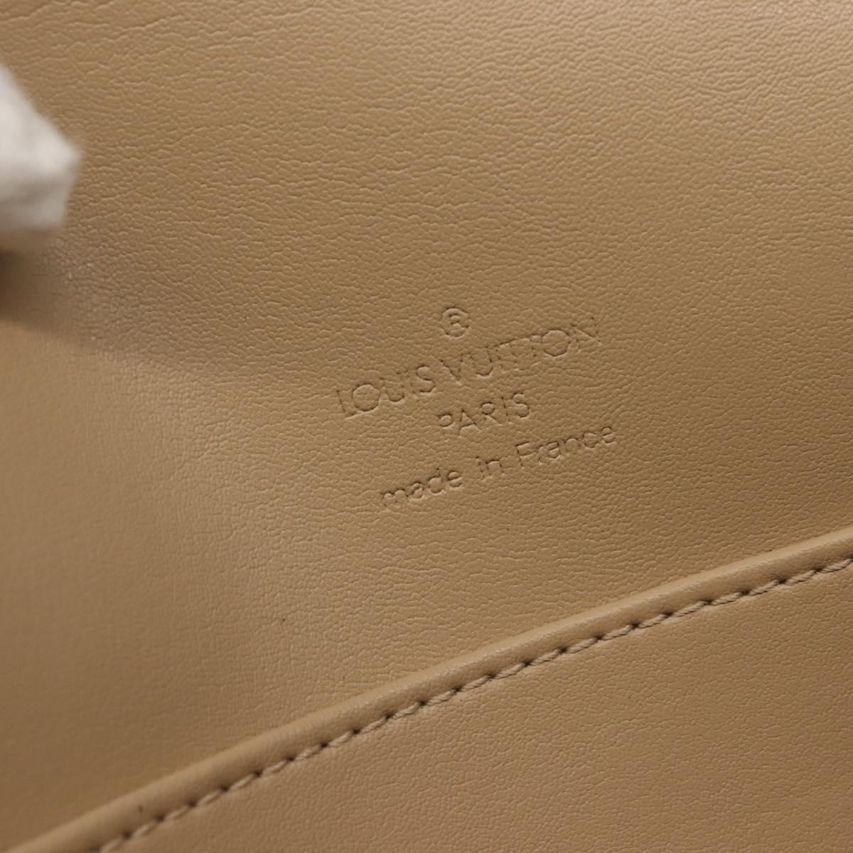 LOUIS VUITTON Monogram Vernis Thompson Street Bag Beige M91301 LV Auth ep10926