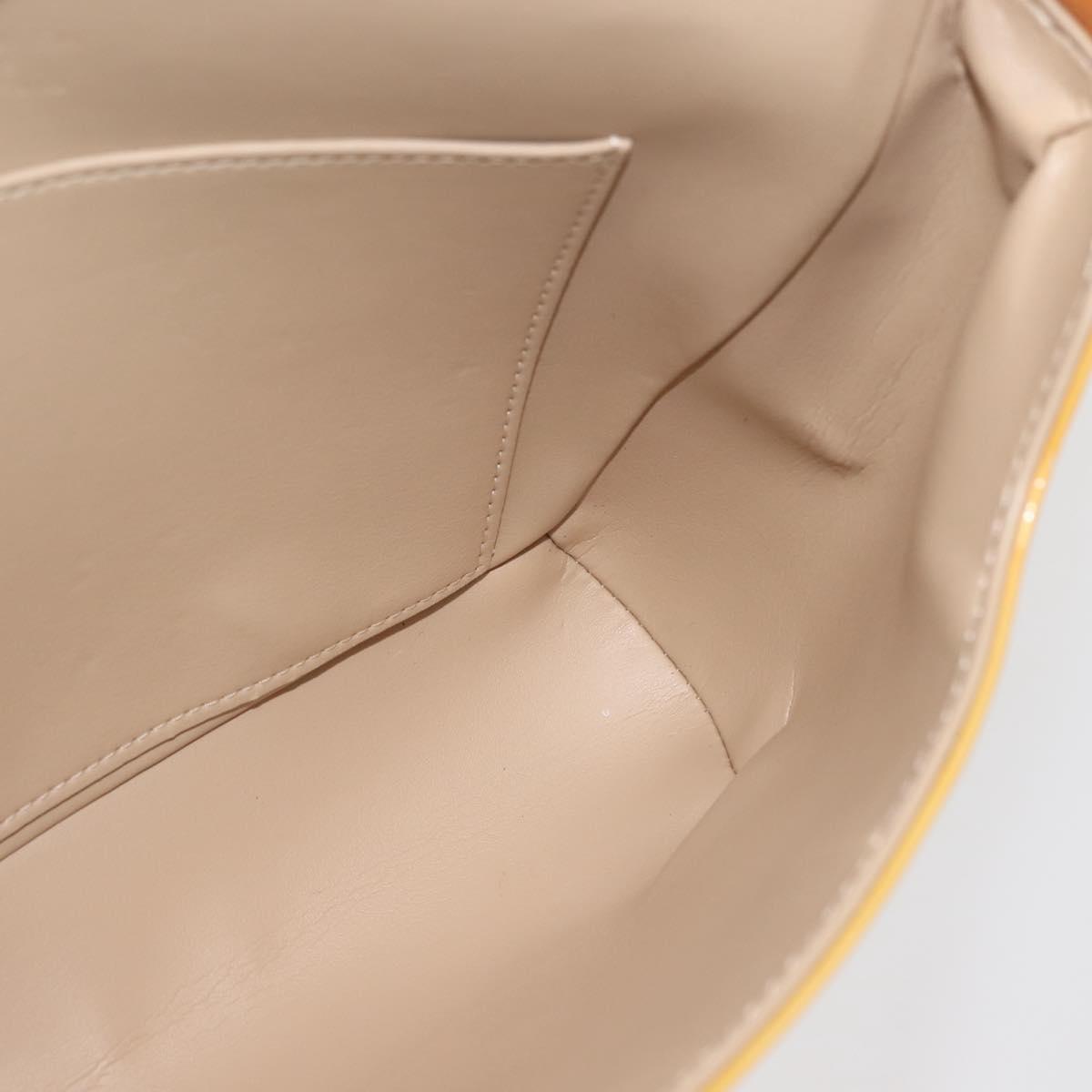 LOUIS VUITTON Monogram Vernis Thompson Street Bag Beige M91301 LV Auth ep10926