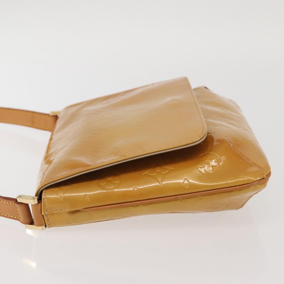 LOUIS VUITTON Monogram Vernis Thompson Street Bag Beige M91301 LV Auth ep10926