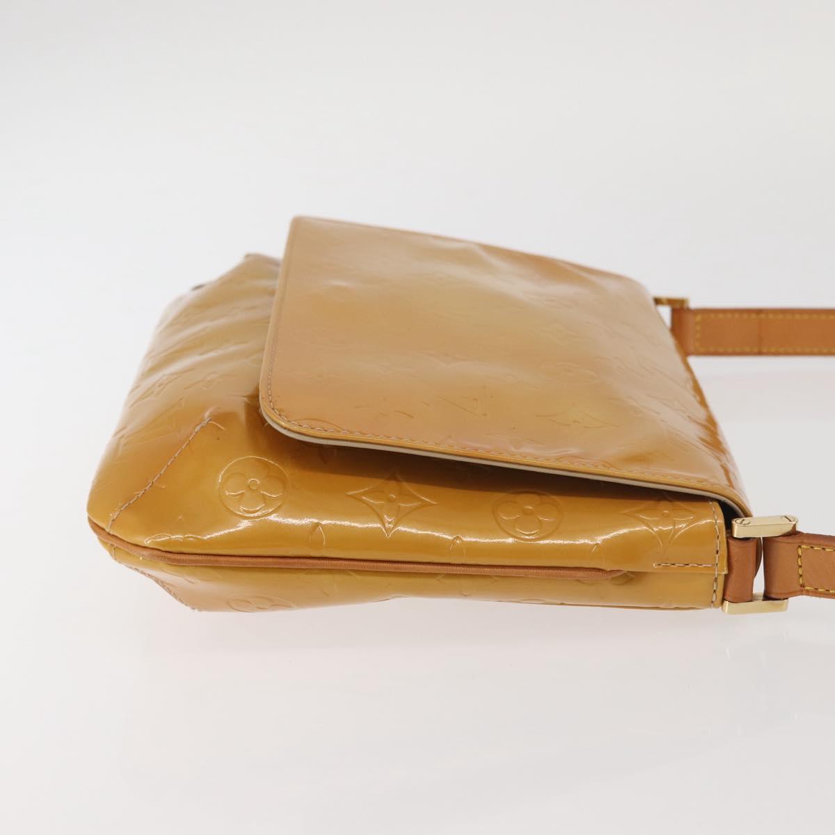 LOUIS VUITTON Monogram Vernis Thompson Street Bag Beige M91301 LV Auth ep10926