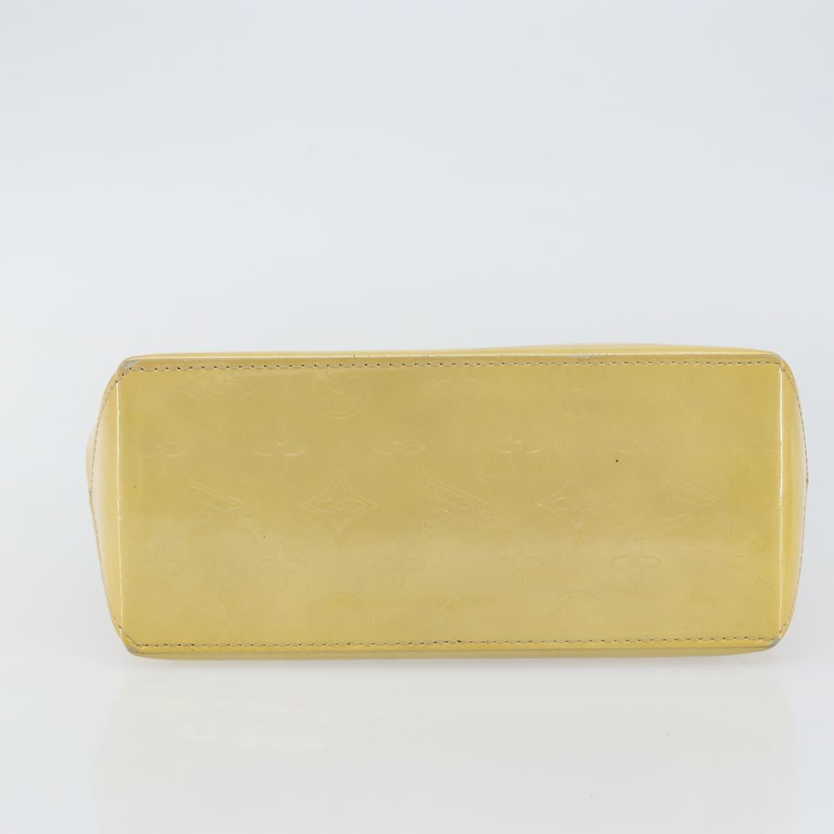 LOUIS VUITTON Monogram Vernis Reade PM Hand Bag Beige M91334 LV Auth ep10940