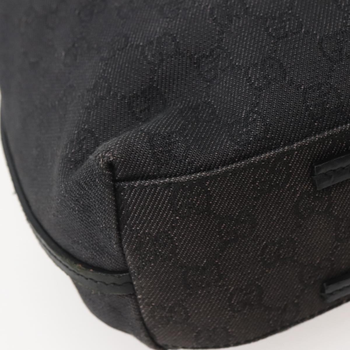 GUCCI GG Canvas Tote Bag Black 101341 Auth ep10945