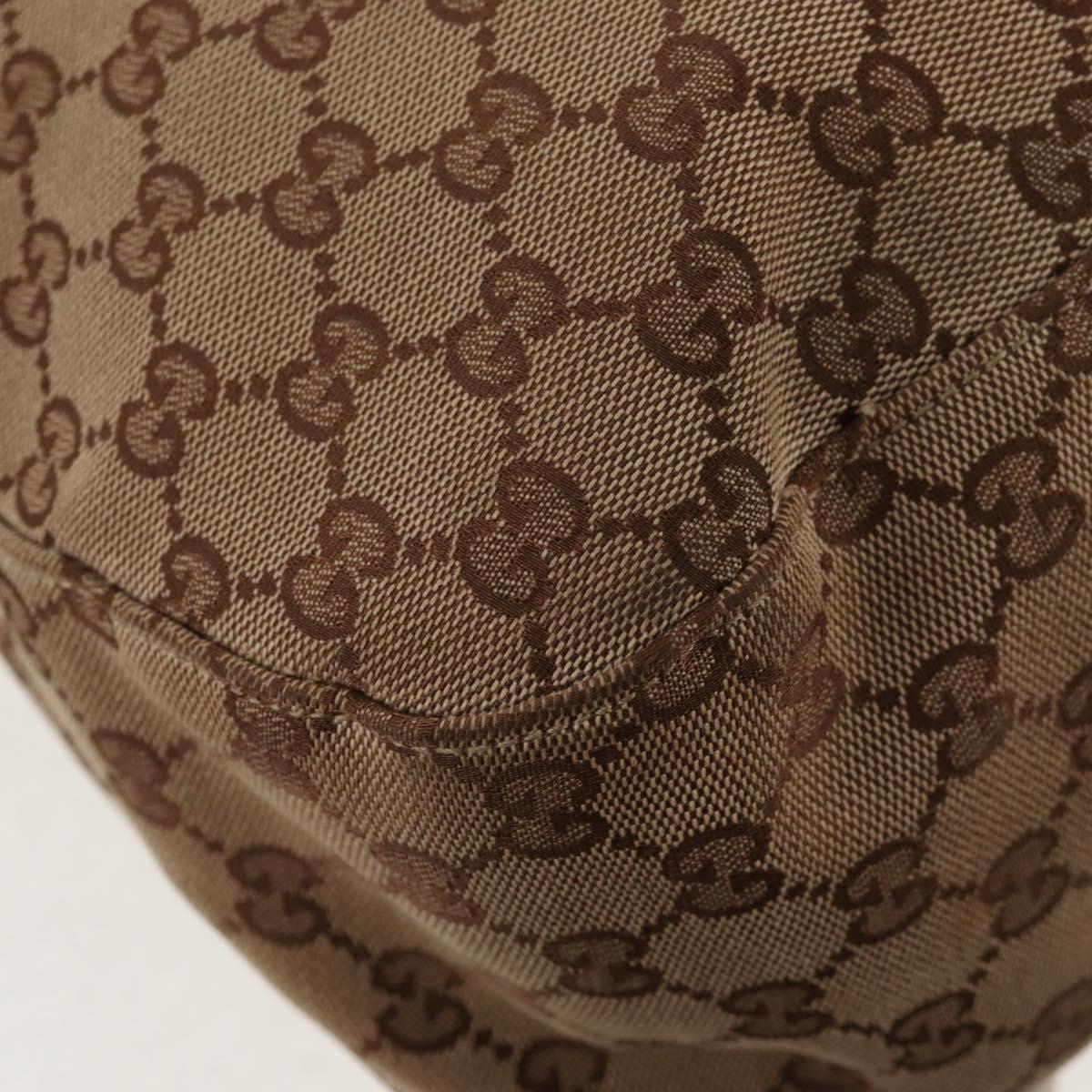 GUCCI GG Canvas Hand Bag 2way Beige White Auth ep10950