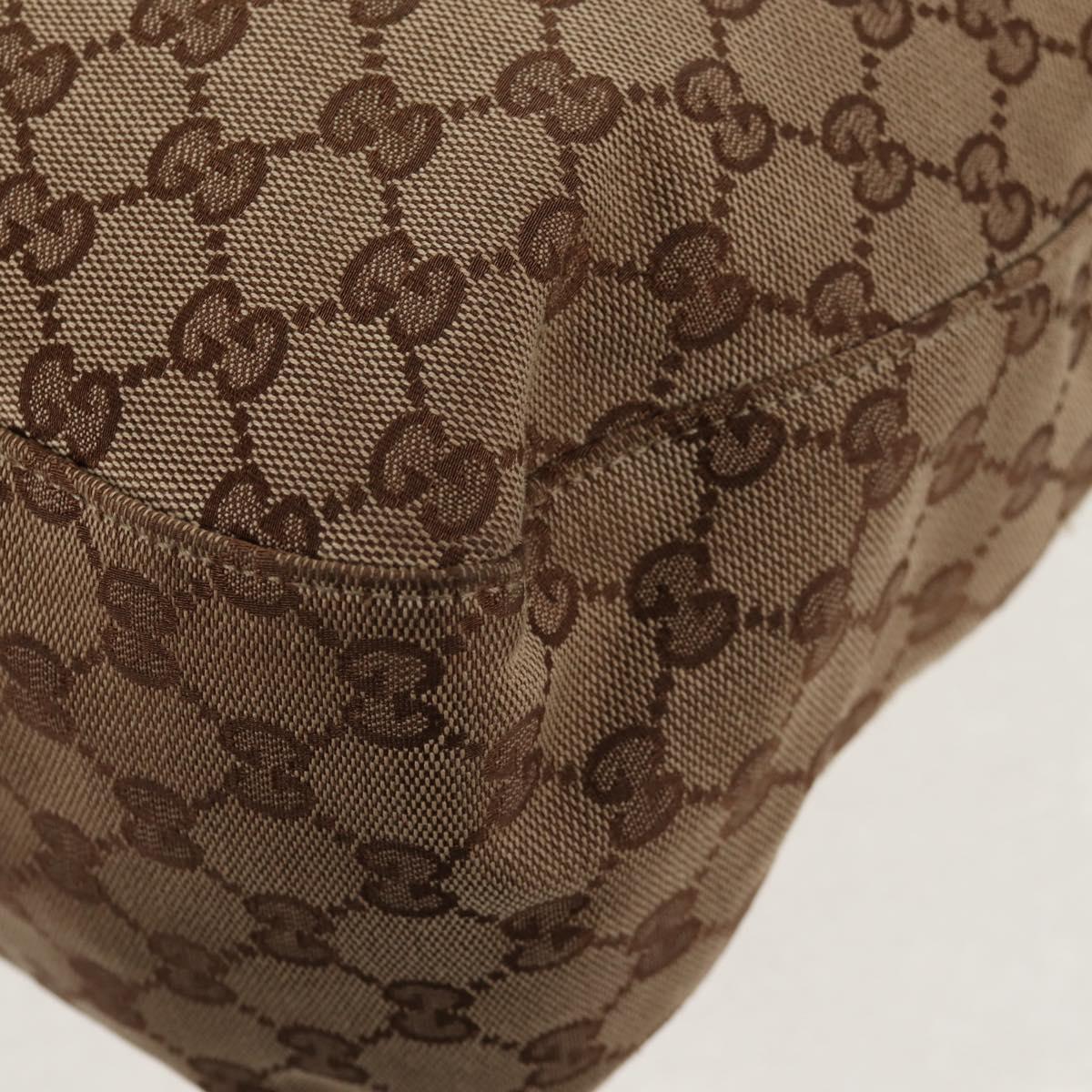 GUCCI GG Canvas Hand Bag 2way Beige White Auth ep10950