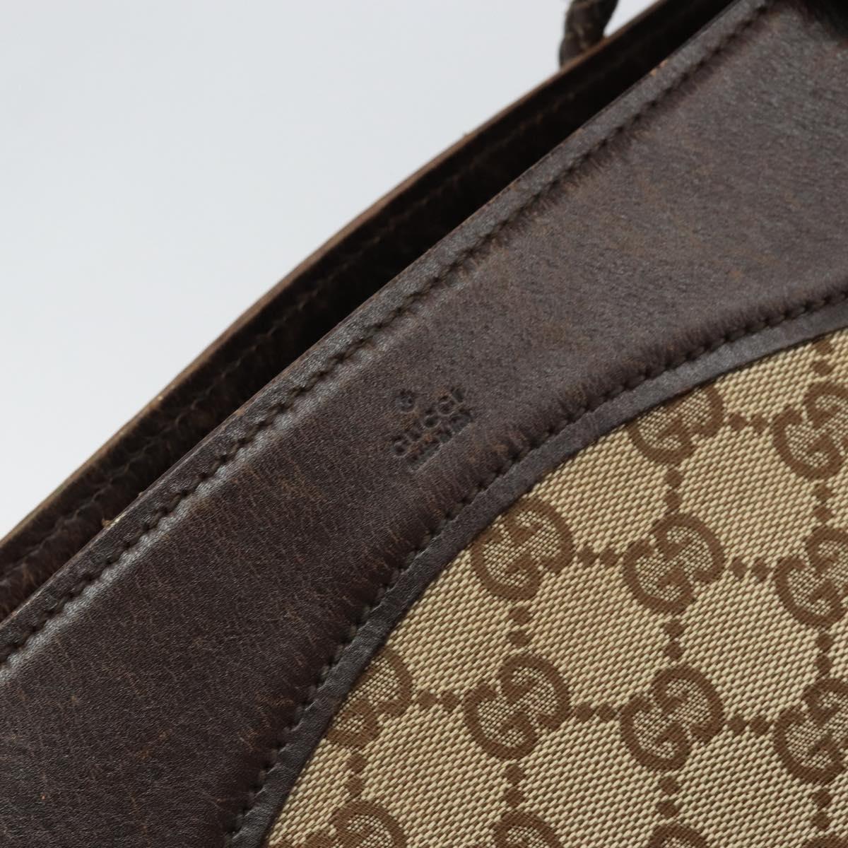 GUCCI GG Canvas Tote Bag Beige Auth ep10953