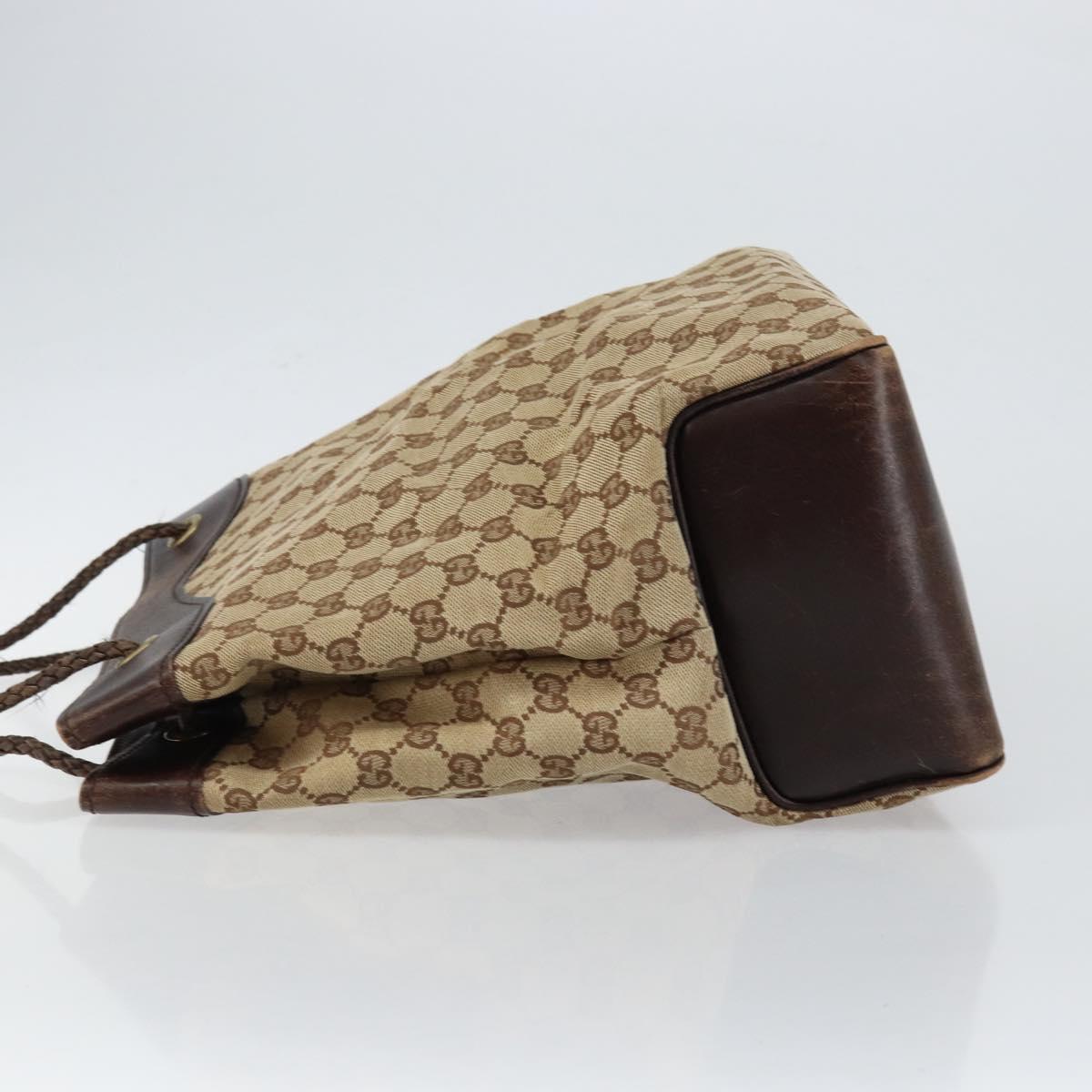 GUCCI GG Canvas Tote Bag Beige Auth ep10953