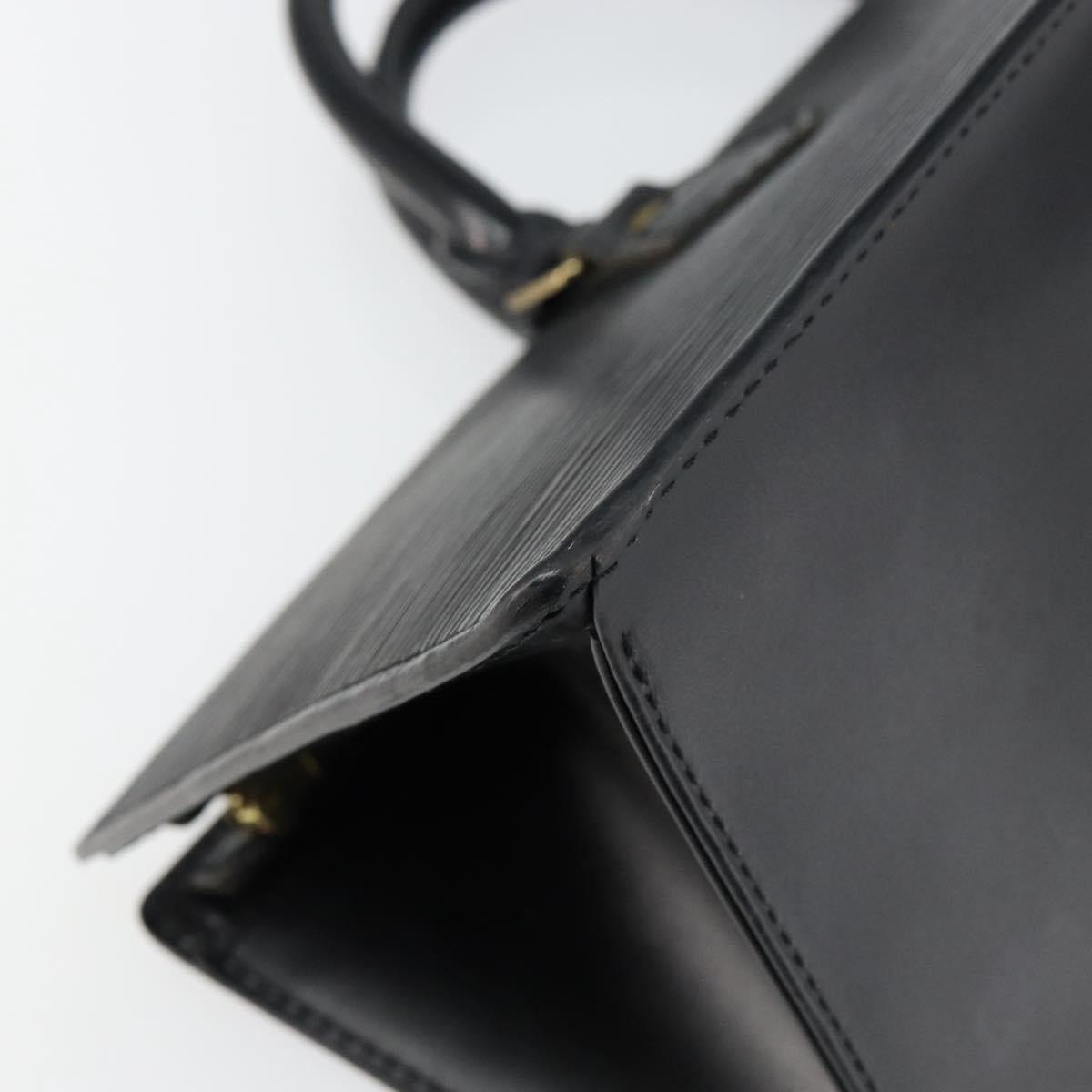 LOUIS VUITTON Epi Sac Triangle Hand Bag Black M52092 LV Auth ep10954