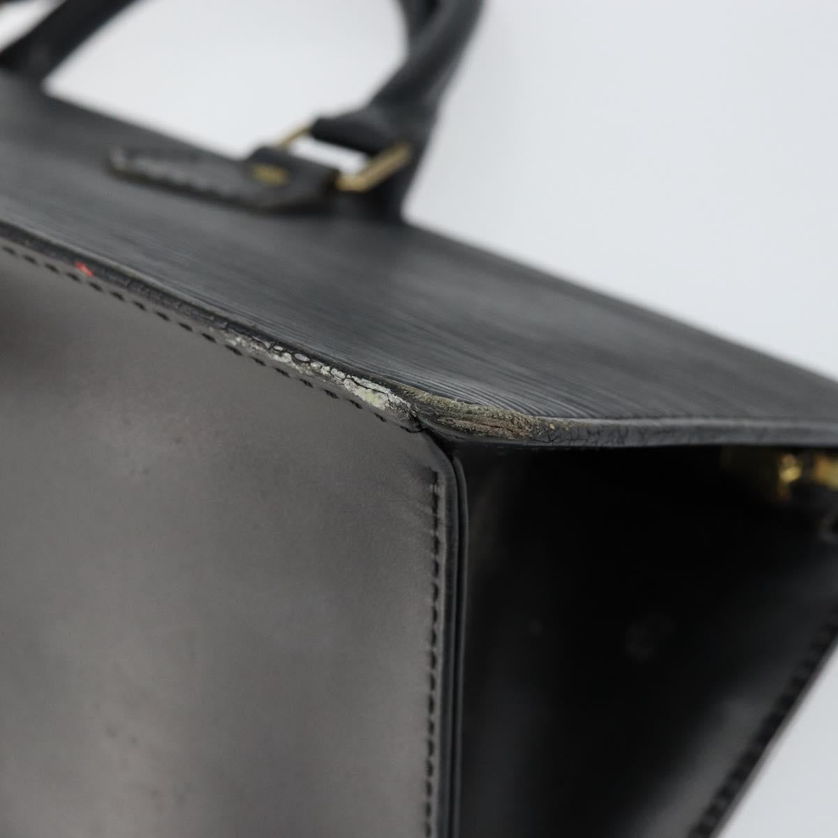 LOUIS VUITTON Epi Sac Triangle Hand Bag Black M52092 LV Auth ep10954