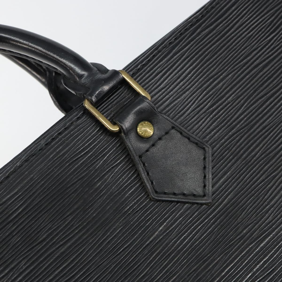 LOUIS VUITTON Epi Sac Triangle Hand Bag Black M52092 LV Auth ep10954