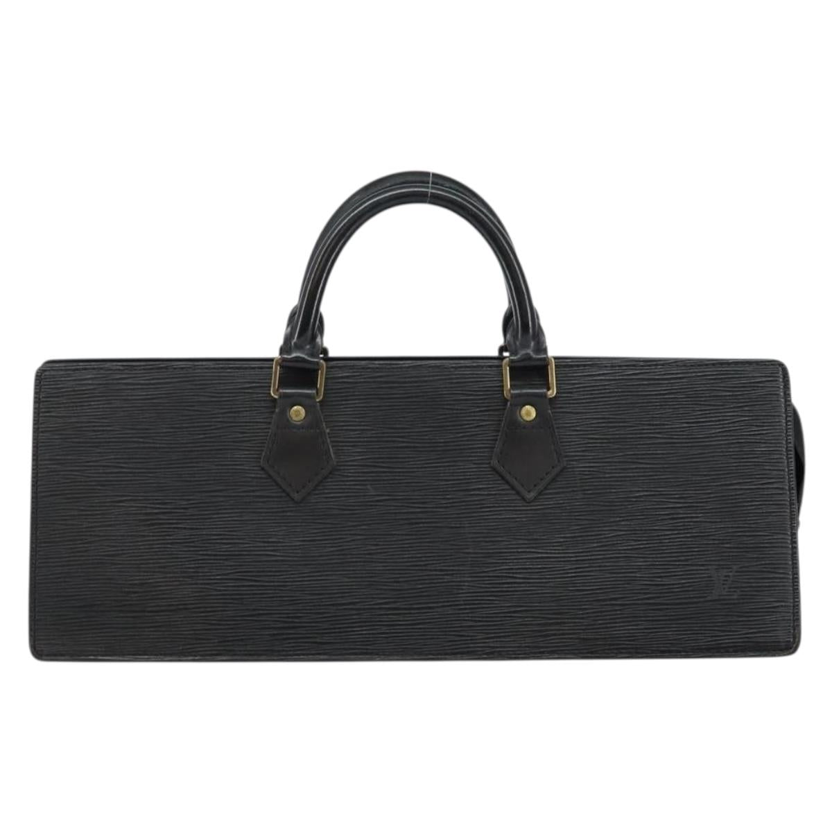 LOUIS VUITTON Epi Sac Triangle Hand Bag Black M52092 LV Auth ep10954