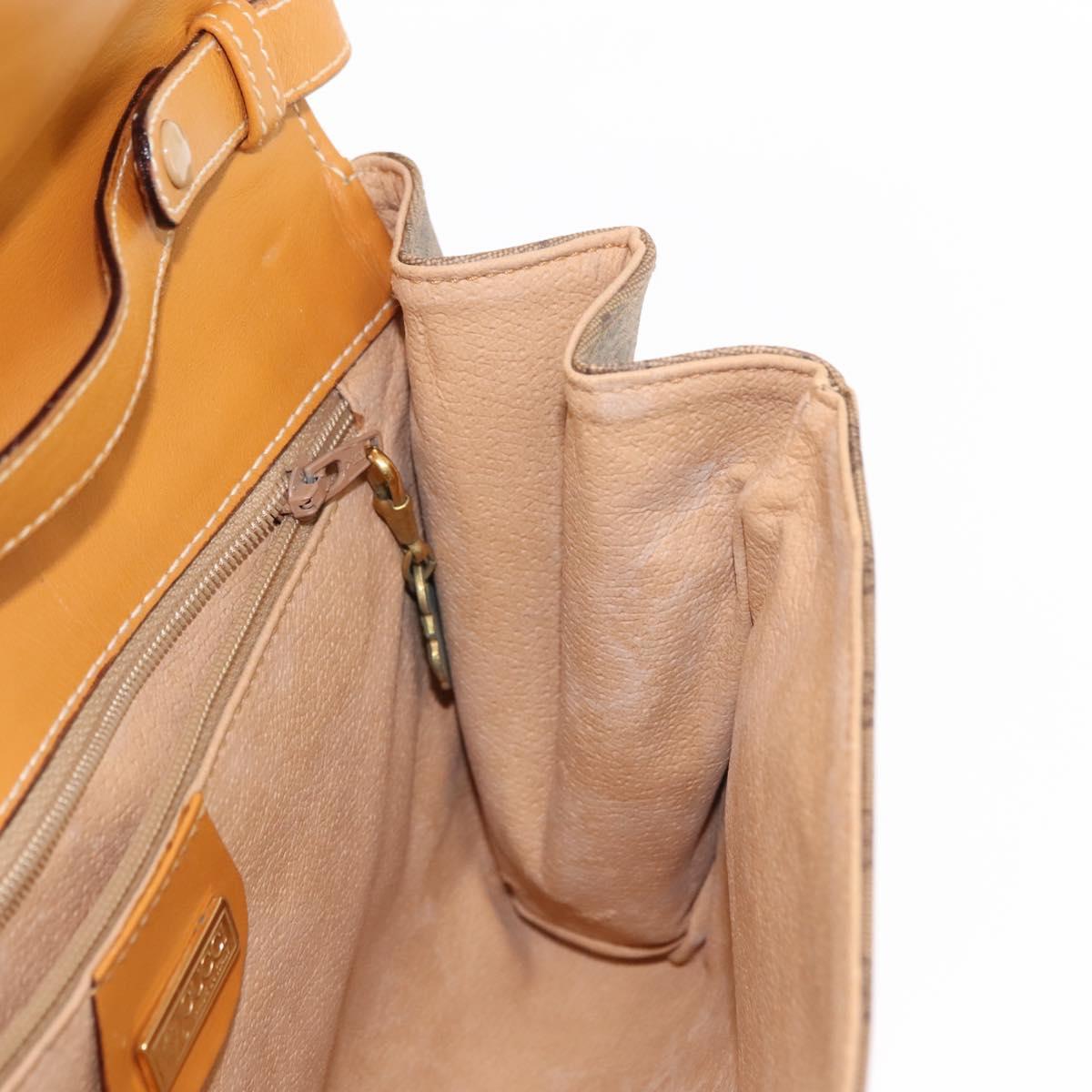 GUCCI Micro GG Supreme Shoulder Bag PVC Beige Gold 004 261 1923 Auth ep10957