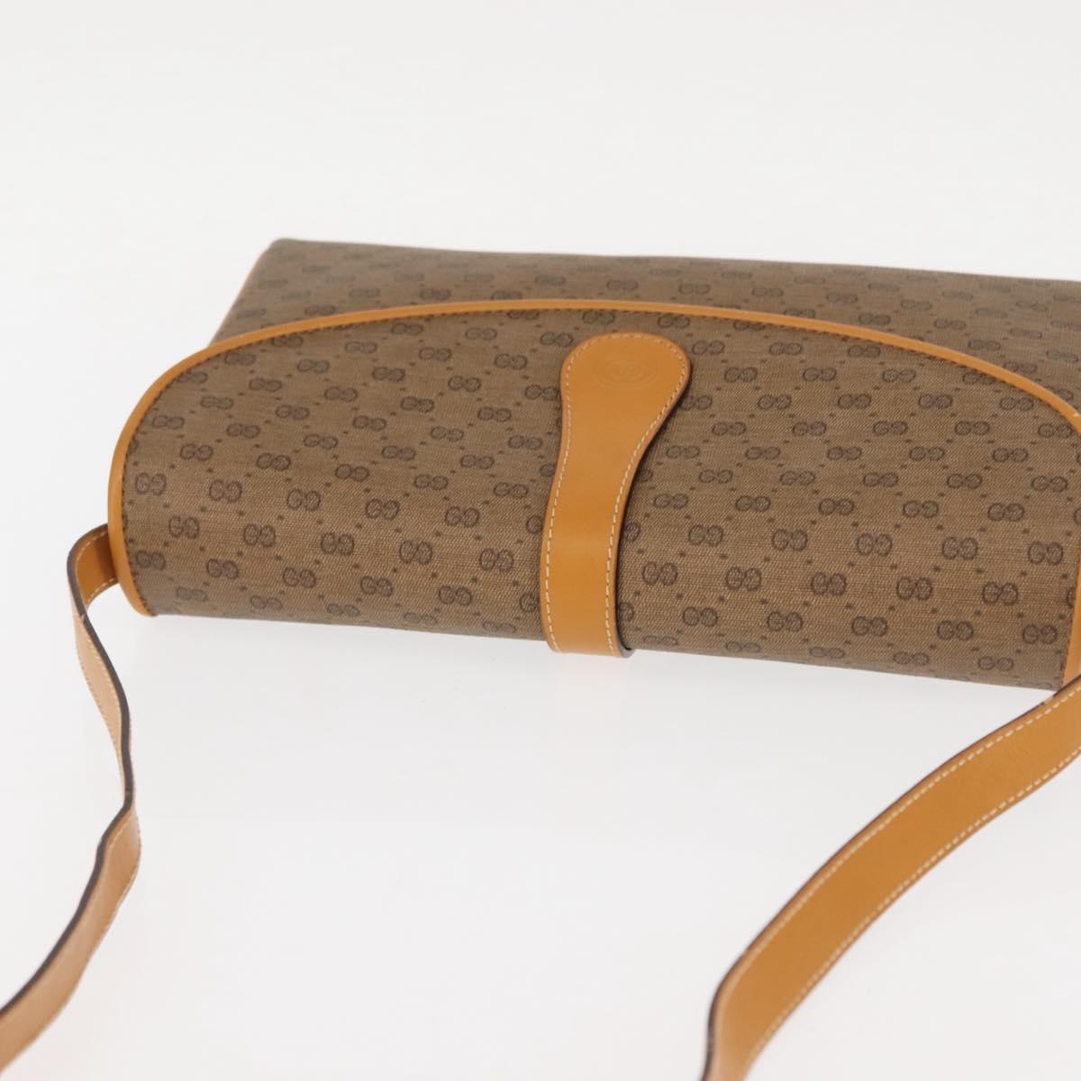 GUCCI Micro GG Supreme Shoulder Bag PVC Beige Gold 004 261 1923 Auth ep10957