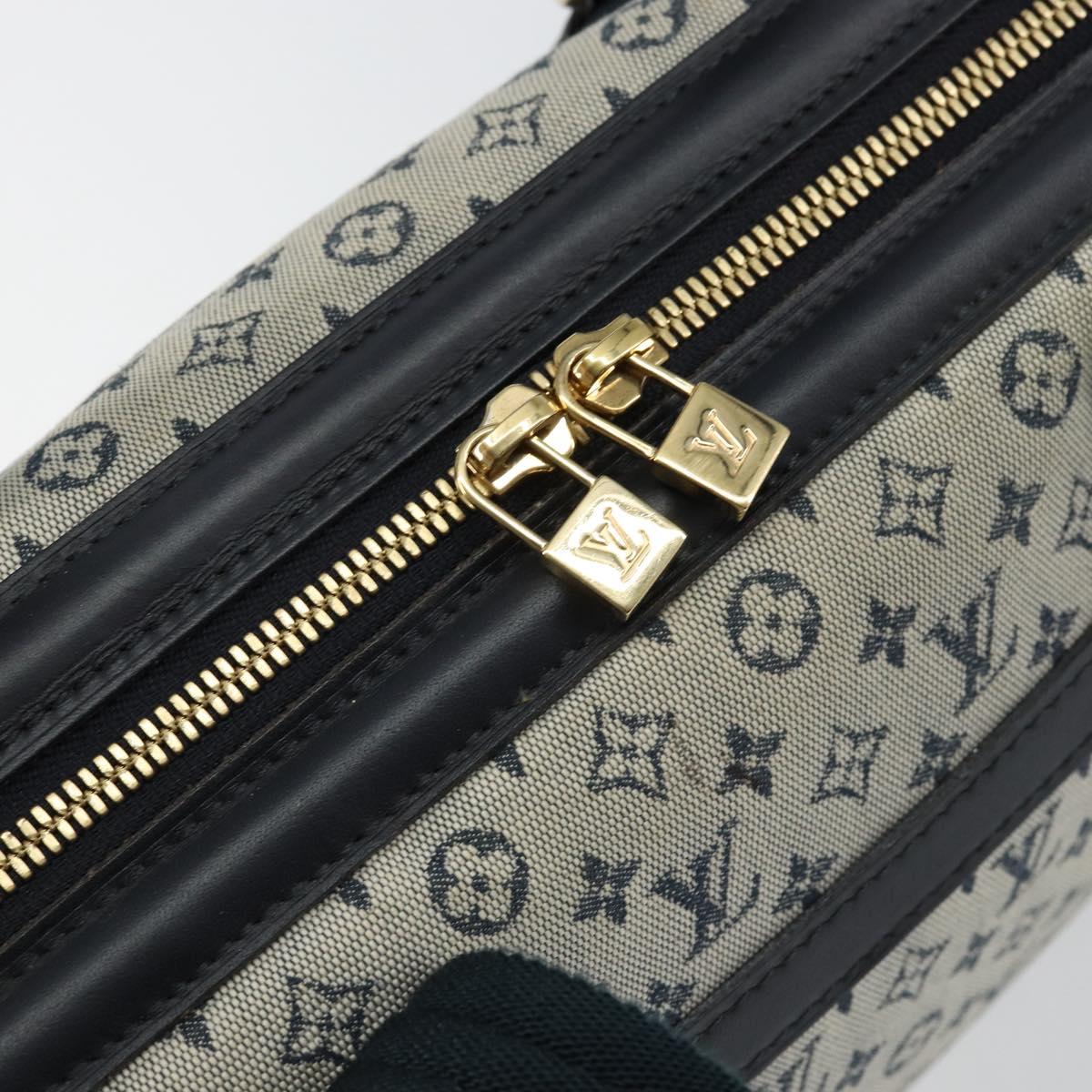 LOUIS VUITTON Monogram Mini Josephine PM Hand Bag Blue M92049 LV Auth ep10965