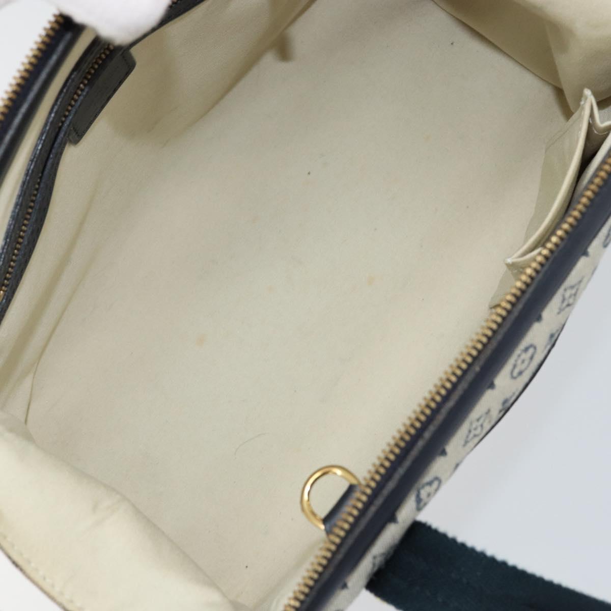 LOUIS VUITTON Monogram Mini Josephine PM Hand Bag Blue M92049 LV Auth ep10965