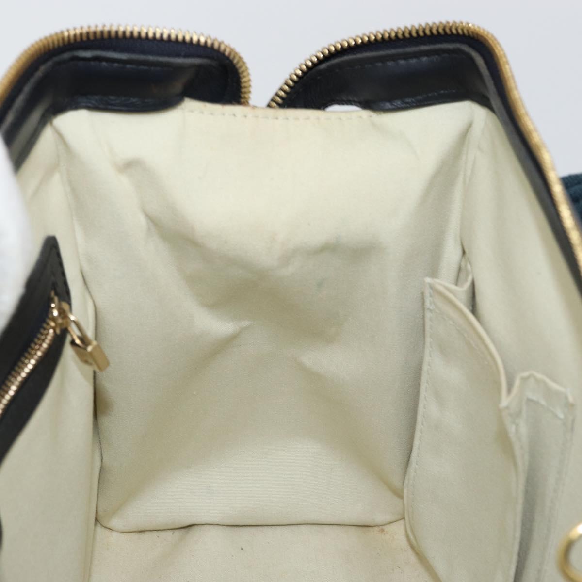 LOUIS VUITTON Monogram Mini Josephine PM Hand Bag Blue M92049 LV Auth ep10965