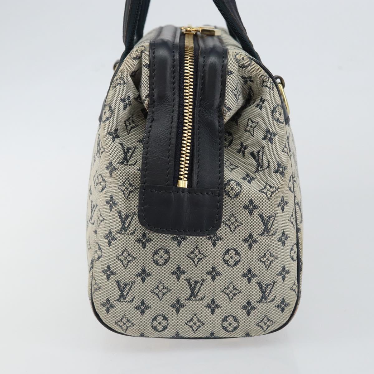 LOUIS VUITTON Monogram Mini Josephine PM Hand Bag Blue M92049 LV Auth ep10965