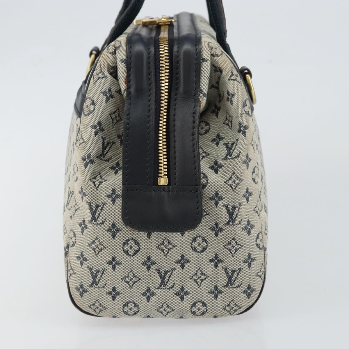 LOUIS VUITTON Monogram Mini Josephine PM Hand Bag Blue M92049 LV Auth ep10965