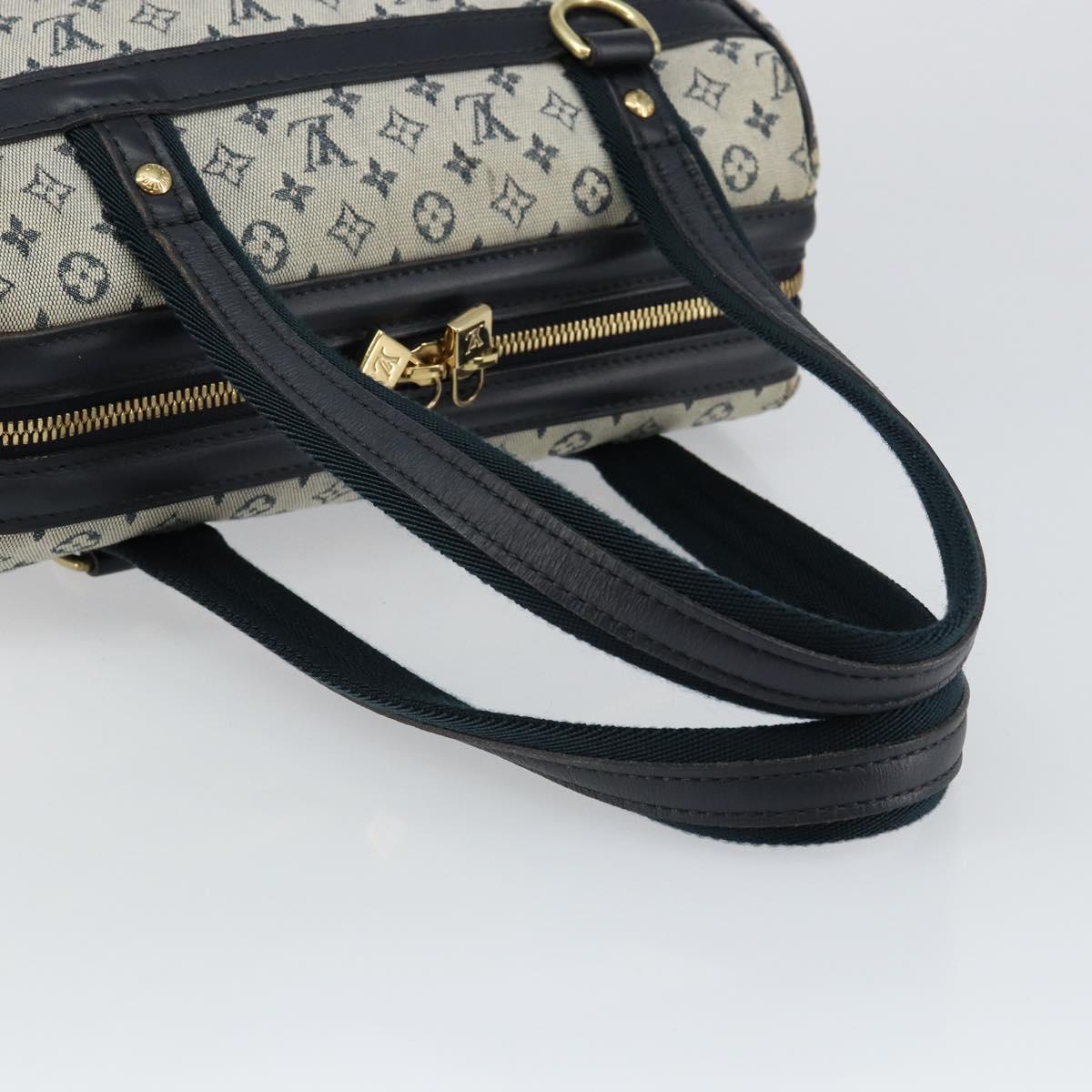 LOUIS VUITTON Monogram Mini Josephine PM Hand Bag Blue M92049 LV Auth ep10965