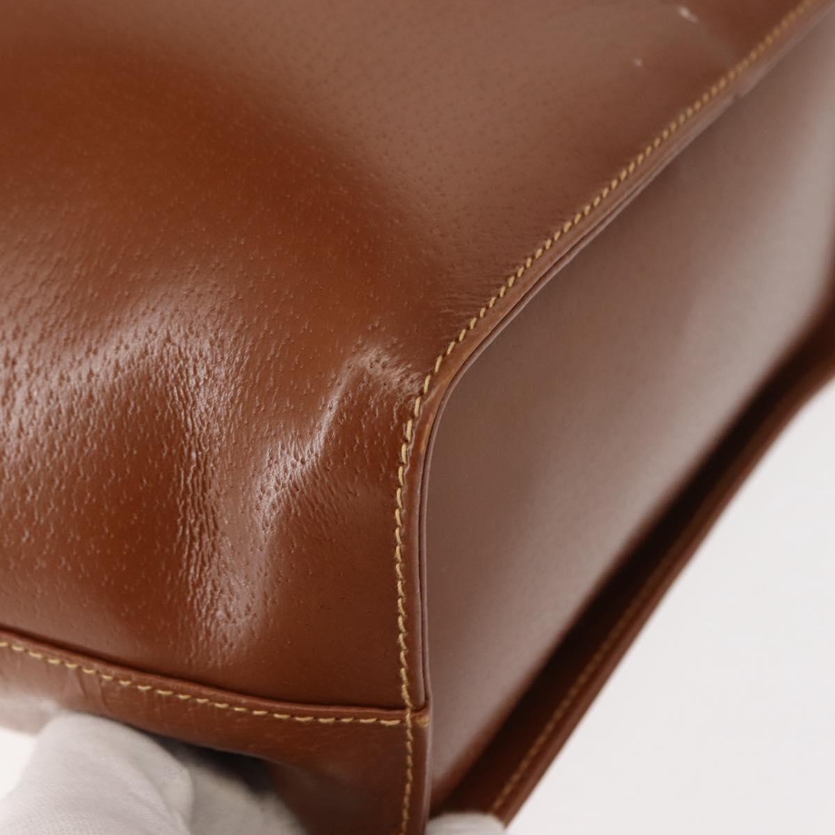 GUCCI Shoulder Bag Leather Brown Auth ep10968