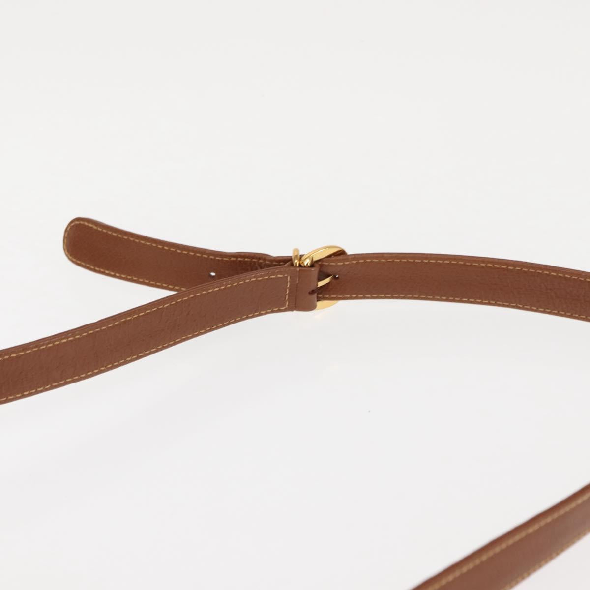 GUCCI Shoulder Bag Leather Brown Auth ep10968