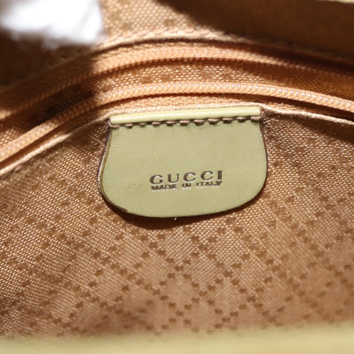GUCCI Horsebit Shoulder Bag Suede Green Auth ep10969