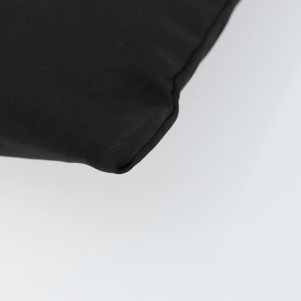 PRADA Shoulder Bag Nylon Black Silver Auth ep10975