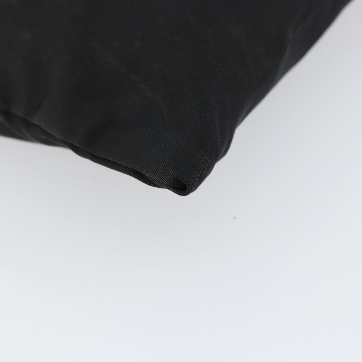 PRADA Shoulder Bag Nylon Black Silver Auth ep10975