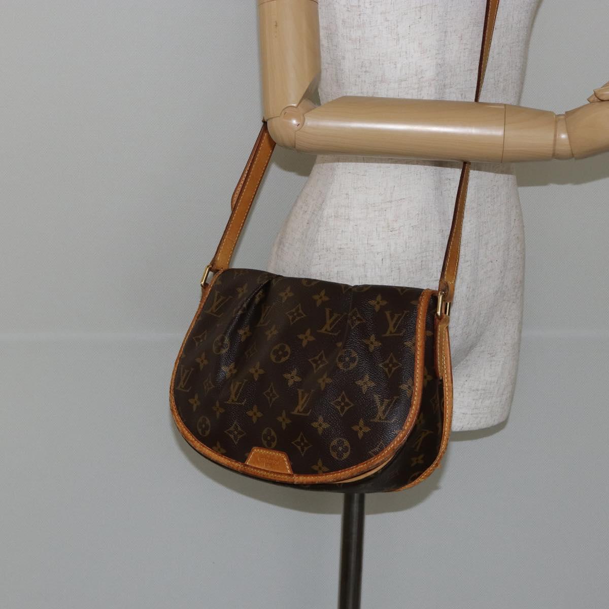 LOUIS VUITTON Monogram Menilmontant PM Shoulder Bag M40474 LV Auth ep10977
