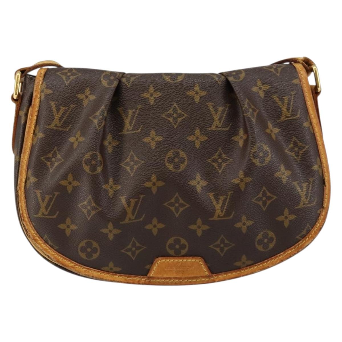 LOUIS VUITTON Monogram Menilmontant PM Shoulder Bag M40474 LV Auth ep10977