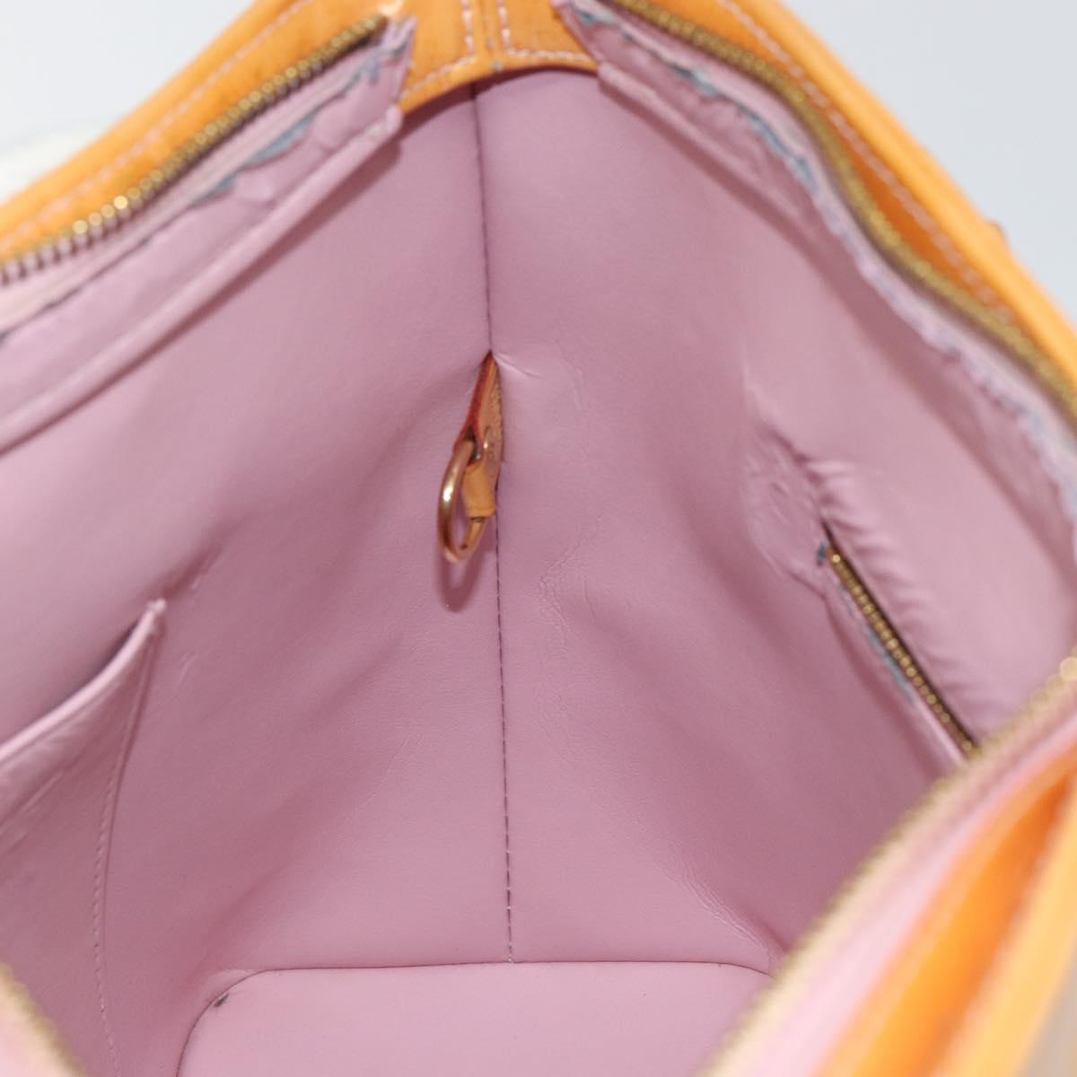 LOUIS VUITTON Monogram Vernis Houston Hand Bag Pink M91302 LV Auth ep10978