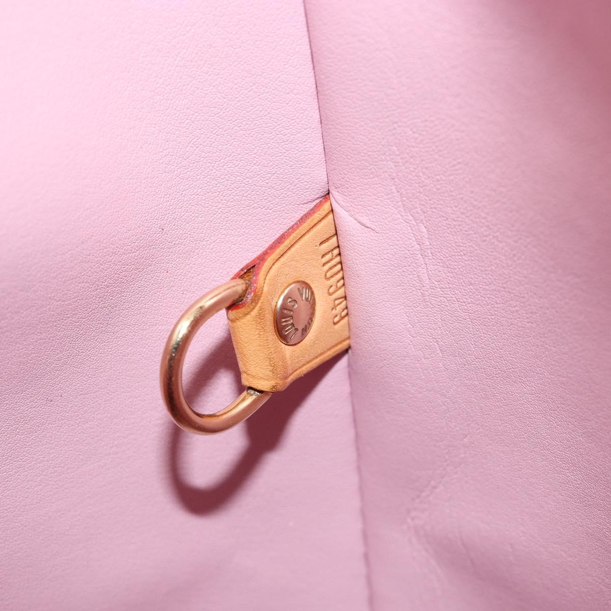 LOUIS VUITTON Monogram Vernis Houston Hand Bag Pink M91302 LV Auth ep10978