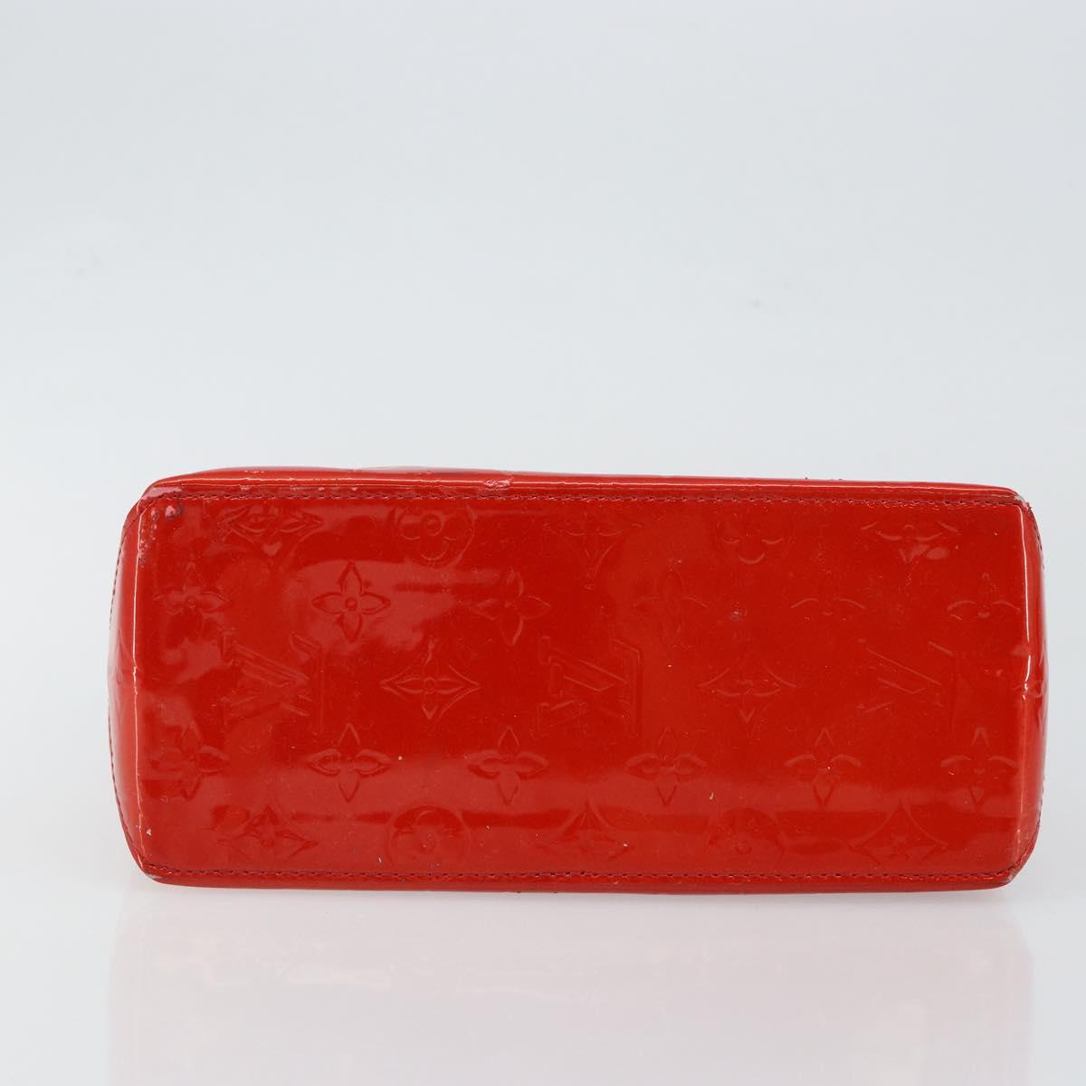 LOUIS VUITTON Monogram Vernis Reade PM Hand Bag Red Rouge M91088 LV Auth ep10979
