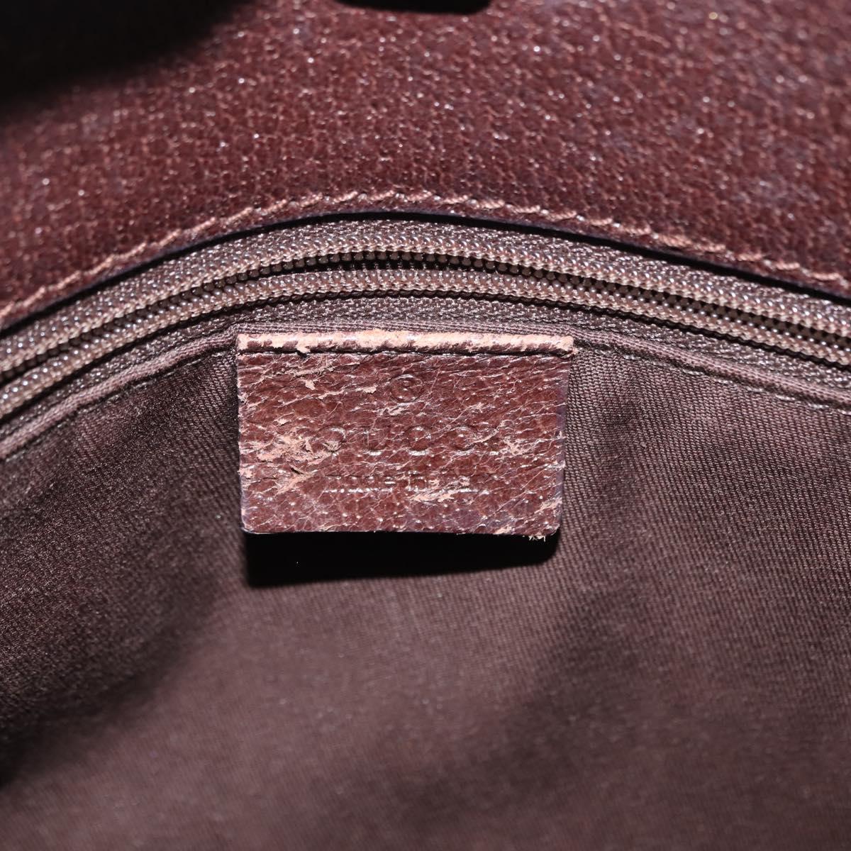 GUCCI GG Canvas Shoulder Bag Beige Silver 120841 Auth ep10981