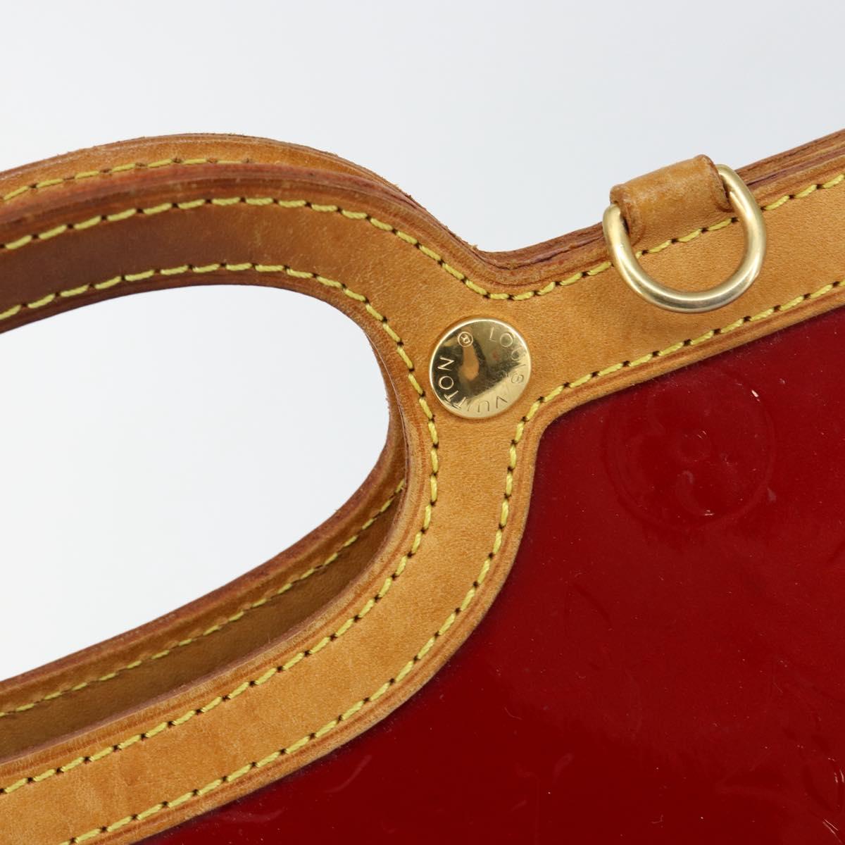 LOUIS VUITTON Monogram Vernis Roxbury Drive Bag 2way Red M91987 LV Auth ep10983