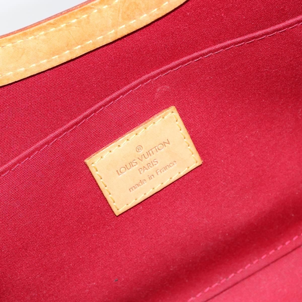 LOUIS VUITTON Monogram Vernis Roxbury Drive Bag 2way Red M91987 LV Auth ep10983