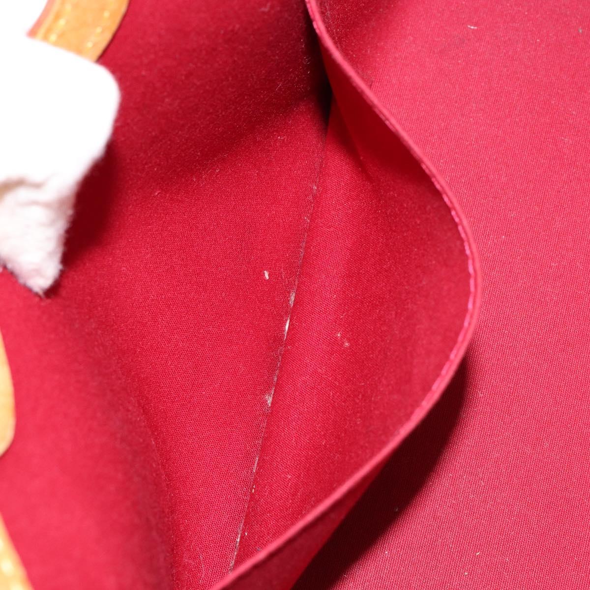 LOUIS VUITTON Monogram Vernis Roxbury Drive Bag 2way Red M91987 LV Auth ep10983