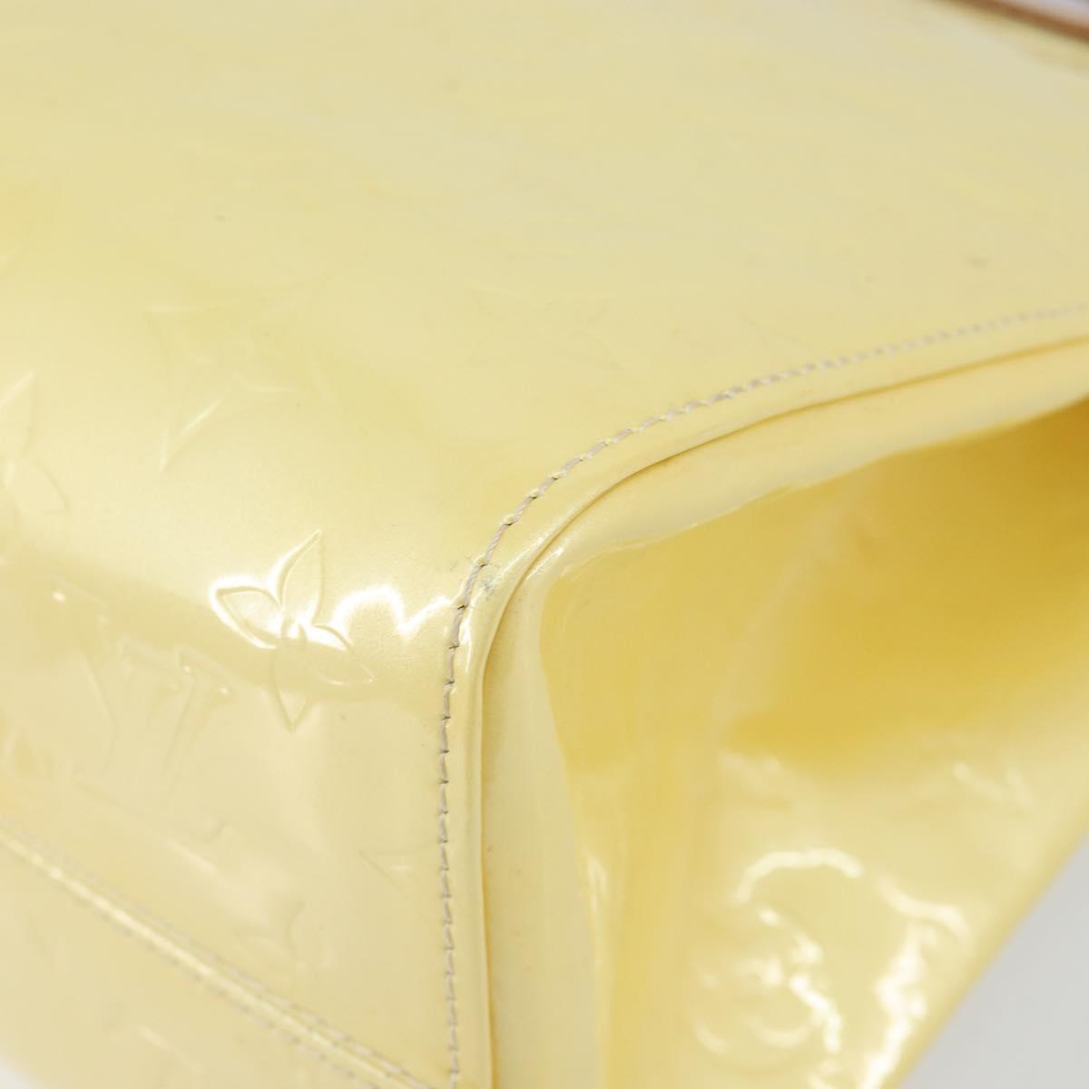 LOUIS VUITTON Monogram Vernis Maple drive Hand Bag Perle M91376 LV Auth ep10990
