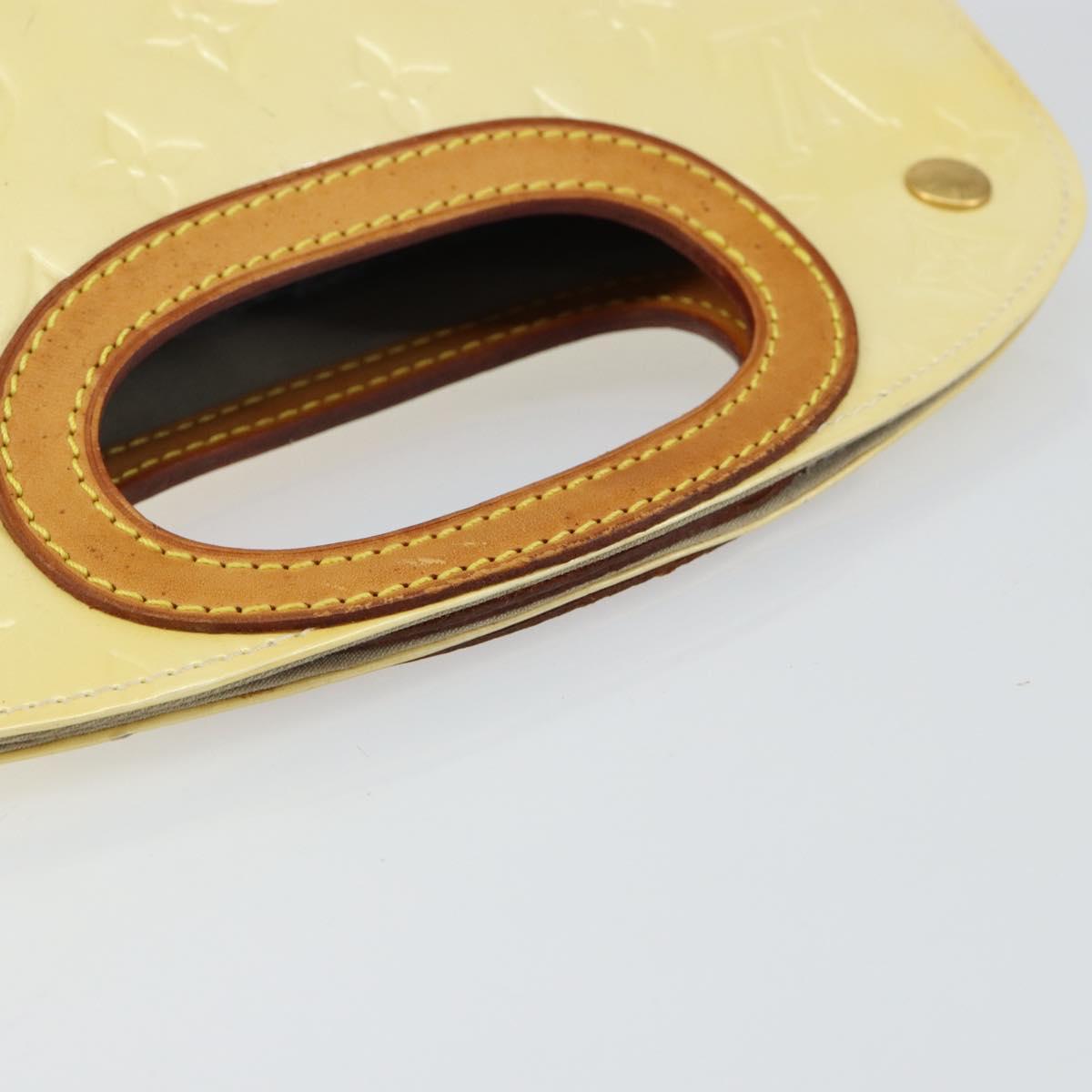 LOUIS VUITTON Monogram Vernis Maple drive Hand Bag Perle M91376 LV Auth ep10990