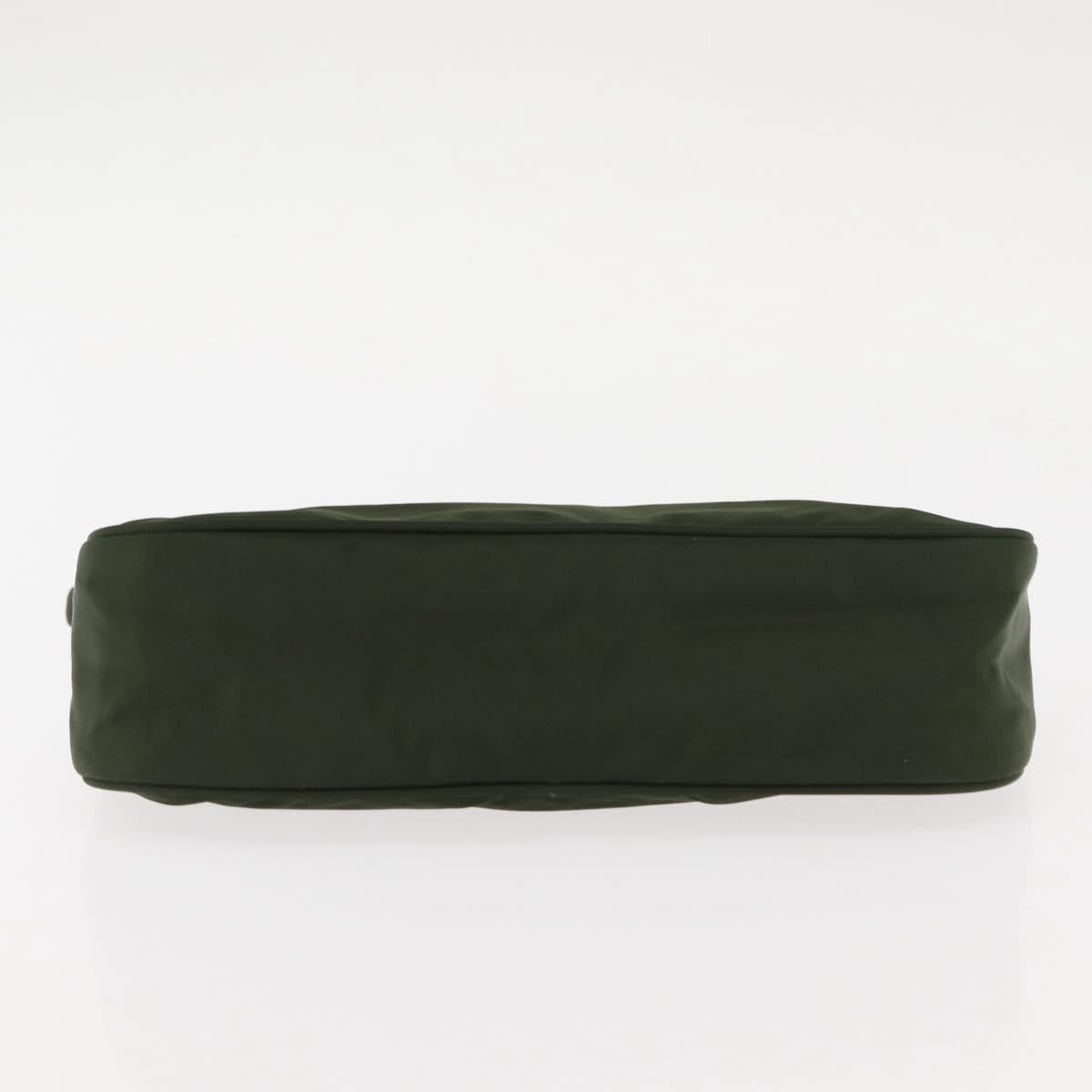 PRADA Accessory Pouch Nylon Khaki Auth ep10991